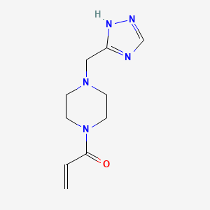 1-[4-(1H-1,2,4-Triazol-5-ylmethyl)piperazin-1-yl]prop-2-en-1-one