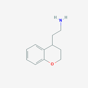 molecular formula C11H15NO B2941281 2-(3,4-dihydro-2H-1-benzopyran-4-yl)ethan-1-amine CAS No. 1225814-82-3
