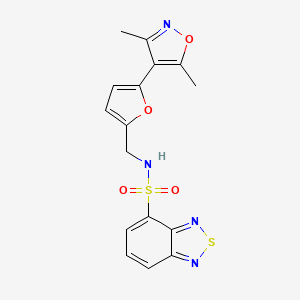 N-{[5-(3,5-dimethyl-1,2-oxazol-4-yl)furan-2-yl]methyl}-2,1,3-benzothiadiazole-4-sulfonamide