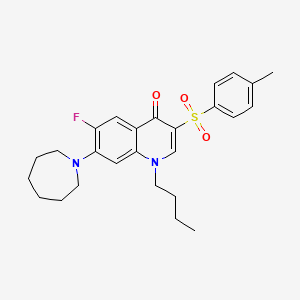 7-(azepan-1-yl)-1-butyl-6-fluoro-3-tosylquinolin-4(1H)-one