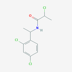 2-chloro-N-[1-(2,4-dichlorophenyl)ethyl]propanamide