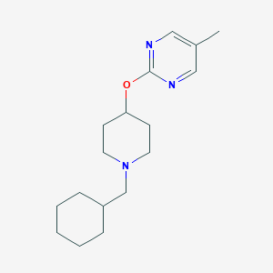 molecular formula C17H27N3O B2941305 2-{[1-(Cyclohexylmethyl)piperidin-4-yl]oxy}-5-methylpyrimidine CAS No. 2380141-55-7