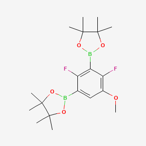 2,4-Difluoro-5-methoxyphenyl-1,3-diboronic acid, pinacol ester