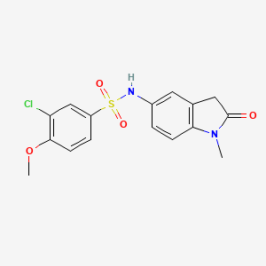 3-chloro-4-methoxy-N-(1-methyl-2-oxoindolin-5-yl)benzenesulfonamide