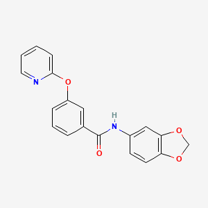 N-(benzo[d][1,3]dioxol-5-yl)-3-(pyridin-2-yloxy)benzamide