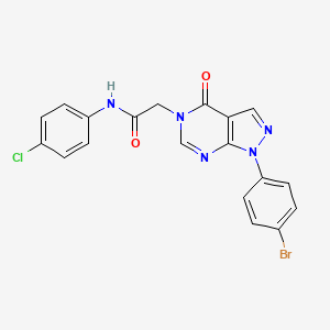 2-[1-(4-bromophenyl)-4-oxo-1H,4H,5H-pyrazolo[3,4-d]pyrimidin-5-yl]-N-(4-chlorophenyl)acetamide