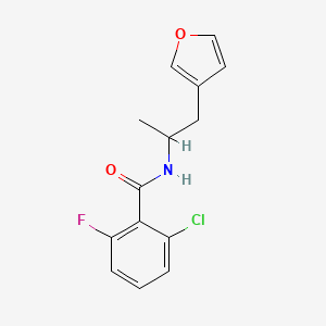 2-chloro-6-fluoro-N-(1-(furan-3-yl)propan-2-yl)benzamide