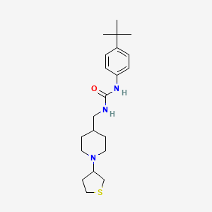 1-(4-(Tert-butyl)phenyl)-3-((1-(tetrahydrothiophen-3-yl)piperidin-4-yl)methyl)urea