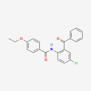 molecular formula C22H18ClNO3 B2941353 N-(2-benzoyl-4-chlorophenyl)-4-ethoxybenzamide CAS No. 313531-56-5