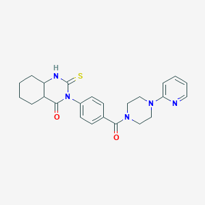 3-{4-[4-(Pyridin-2-yl)piperazine-1-carbonyl]phenyl}-2-sulfanylidene-1,2,3,4-tetrahydroquinazolin-4-one