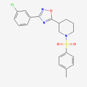 3-(3-Chlorophenyl)-5-(1-tosylpiperidin-3-yl)-1,2,4-oxadiazole