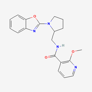 N-((1-(benzo[d]oxazol-2-yl)pyrrolidin-2-yl)methyl)-2-methoxynicotinamide