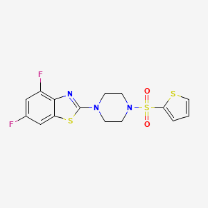 4,6-Difluoro-2-(4-(thiophen-2-ylsulfonyl)piperazin-1-yl)benzo[d]thiazole