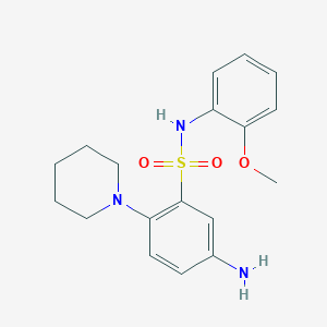 5-Amino-N-(2-methoxy-phenyl)-2-piperidin-1-yl-benzenesulfonamide