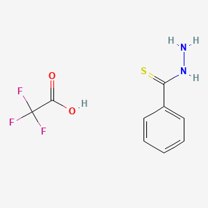 molecular formula C9H9F3N2O2S B2941369 苯并硫代酰肼 2,2,2-三氟乙酸盐 CAS No. 1956307-26-8