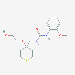 1-((4-(2-hydroxyethoxy)tetrahydro-2H-thiopyran-4-yl)methyl)-3-(2-methoxyphenyl)urea