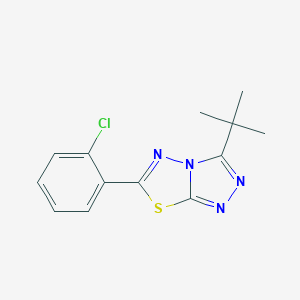 molecular formula C13H13ClN4S B294141 3-Tert-butyl-6-(2-chlorophenyl)[1,2,4]triazolo[3,4-b][1,3,4]thiadiazole 