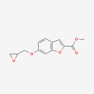 molecular formula C13H12O5 B2941434 Methyl 6-(oxiran-2-ylmethoxy)-1-benzofuran-2-carboxylate CAS No. 2411304-41-9
