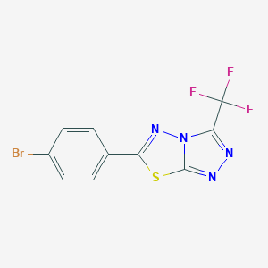 6-(4-Bromophenyl)-3-(trifluoromethyl)[1,2,4]triazolo[3,4-b][1,3,4]thiadiazole