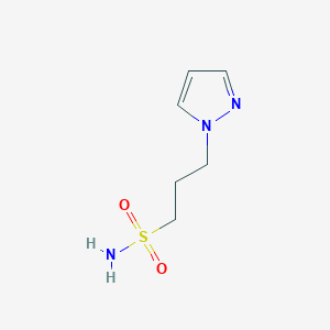 molecular formula C6H11N3O2S B2941442 3-(1H-Pyrazol-1-yl)propane-1-sulfonamide CAS No. 2228237-59-8