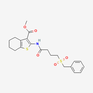 Methyl 2-(4-(benzylsulfonyl)butanamido)-4,5,6,7-tetrahydrobenzo[b]thiophene-3-carboxylate