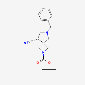 6-Benzyl-8-cyano-2,6-diaza-spiro[3.4]octane-2-carboxylic acid tert-butyl ester