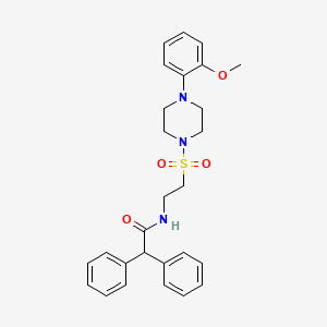 N-(2-{[4-(2-methoxyphenyl)piperazin-1-yl]sulfonyl}ethyl)-2,2-diphenylacetamide