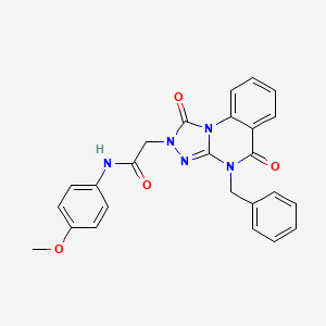 2-(4-benzyl-1,5-dioxo-4,5-dihydro-[1,2,4]triazolo[4,3-a]quinazolin-2(1H)-yl)-N-(4-methoxyphenyl)acetamide