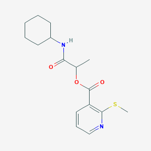 1-(Cyclohexylcarbamoyl)ethyl 2-(methylsulfanyl)pyridine-3-carboxylate