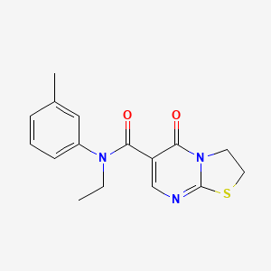 N-ethyl-5-oxo-N-(m-tolyl)-3,5-dihydro-2H-thiazolo[3,2-a]pyrimidine-6-carboxamide