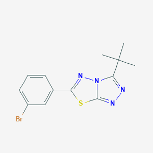 6-(3-Bromophenyl)-3-tert-butyl[1,2,4]triazolo[3,4-b][1,3,4]thiadiazole