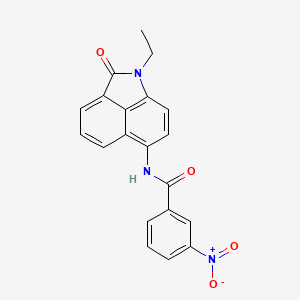 molecular formula C20H15N3O4 B2941519 N-(1-乙基-2-氧代-1,2-二氢苯并[cd]吲哚-6-基)-3-硝基苯甲酰胺 CAS No. 307509-47-3