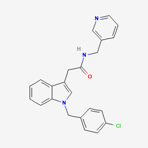 2-(1-(4-chlorobenzyl)-1H-indol-3-yl)-N-(pyridin-3-ylmethyl)acetamide