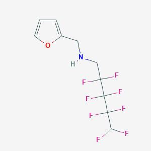 molecular formula C10H9F8NO B2941539 N1-(2-呋喃甲基)-2,2,3,3,4,4,5,5-八氟戊-1-胺 CAS No. 223532-57-8