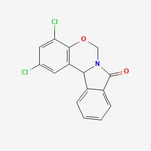 molecular formula C15H9Cl2NO2 B2941540 2,4-dichloroisoindolo[2,1-c][1,3]benzoxazin-8(12bH)-one CAS No. 866010-42-6