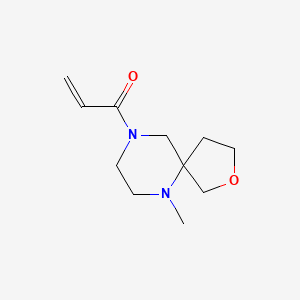 molecular formula C11H18N2O2 B2941543 1-(6-Methyl-2-oxa-6,9-diazaspiro[4.5]decan-9-yl)prop-2-en-1-one CAS No. 2305325-90-8