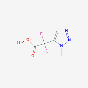 lithium(1+) ion 2,2-difluoro-2-(1-methyl-1H-1,2,3-triazol-5-yl)acetate