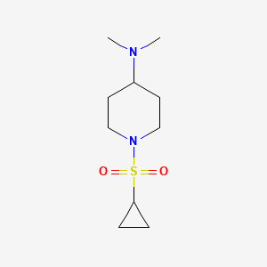 molecular formula C10H20N2O2S B2941545 1-(环丙基磺酰基)-N,N-二甲基哌啶-4-胺 CAS No. 2123593-15-5