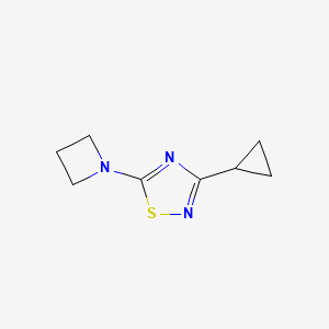 5-(Azetidin-1-yl)-3-cyclopropyl-1,2,4-thiadiazole