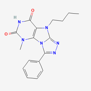 5-Butyl-1-methyl-8-phenylpurino[8,9-c][1,2,4]triazole-2,4-dione