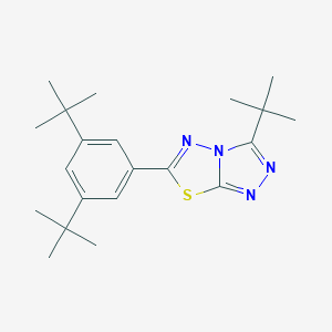 molecular formula C21H30N4S B294156 3-Tert-butyl-6-(3,5-di-tert-butylphenyl)[1,2,4]triazolo[3,4-b][1,3,4]thiadiazole 