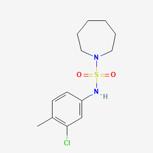 N-(3-chloro-4-methylphenyl)azepane-1-sulfonamide