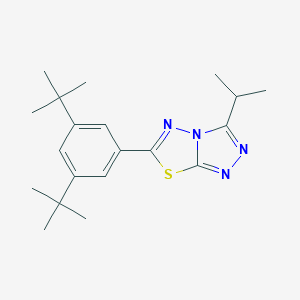 6-(3,5-Ditert-butylphenyl)-3-isopropyl[1,2,4]triazolo[3,4-b][1,3,4]thiadiazole