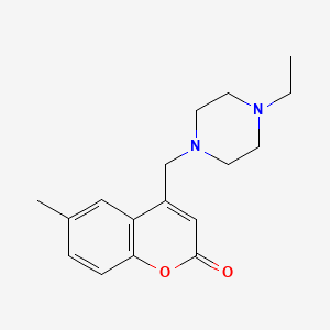 4-((4-ethylpiperazin-1-yl)methyl)-6-methyl-2H-chromen-2-one