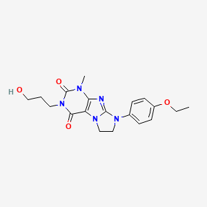 6-(4-Ethoxyphenyl)-2-(3-hydroxypropyl)-4-methyl-7,8-dihydropurino[7,8-a]imidazole-1,3-dione
