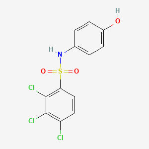 (4-Hydroxyphenyl)[(2,3,4-trichlorophenyl)sulfonyl]amine