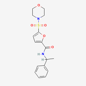 5-(morpholinosulfonyl)-N-(1-phenylethyl)furan-2-carboxamide