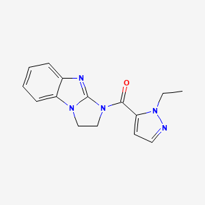 (2,3-dihydro-1H-benzo[d]imidazo[1,2-a]imidazol-1-yl)(1-ethyl-1H-pyrazol-5-yl)methanone