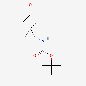 molecular formula C11H17NO3 B2941615 叔丁基(5-氧代螺[2.3]己烷-1-基)氨基甲酸酯 CAS No. 2138390-08-4