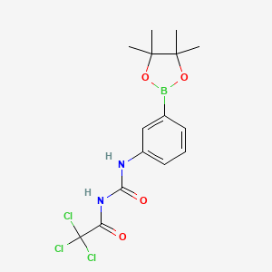 1-[3-(Tetramethyl-1,3,2-dioxaborolan-2-yl)phenyl]-3-(trichloroacetyl)urea